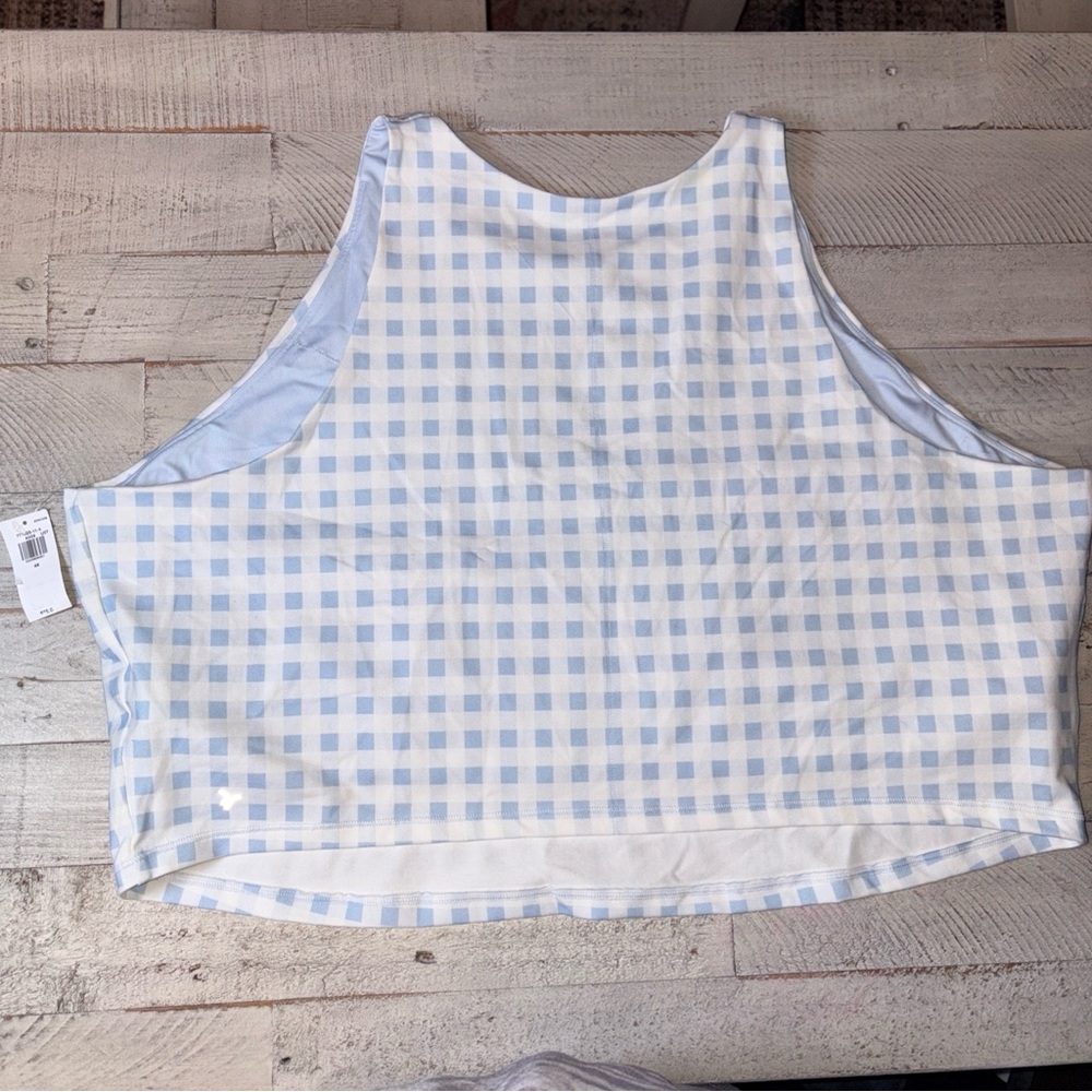 π Old Navy Active Womens Plus 3X Powersoft Built in Bra Athletic Tank Top Blue - Picture 6 of 15